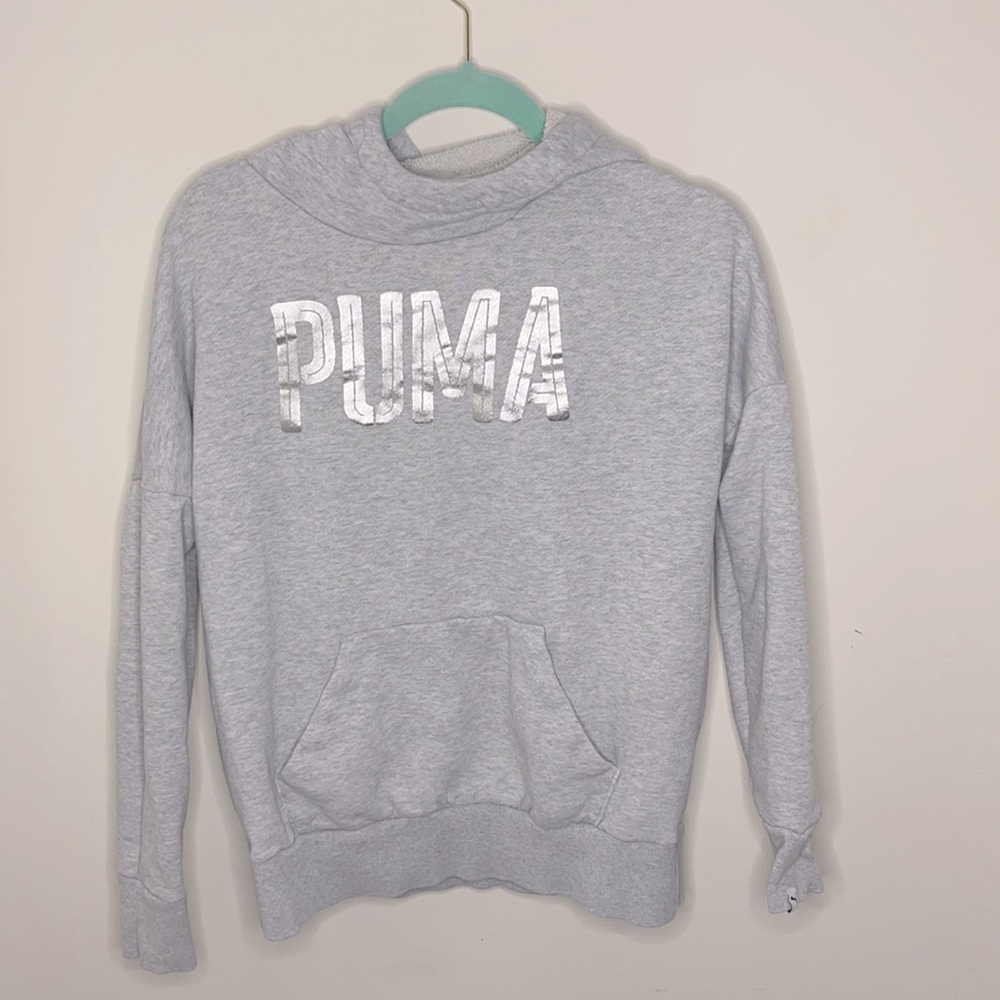 Puma Grey Hooded Sweatshirt